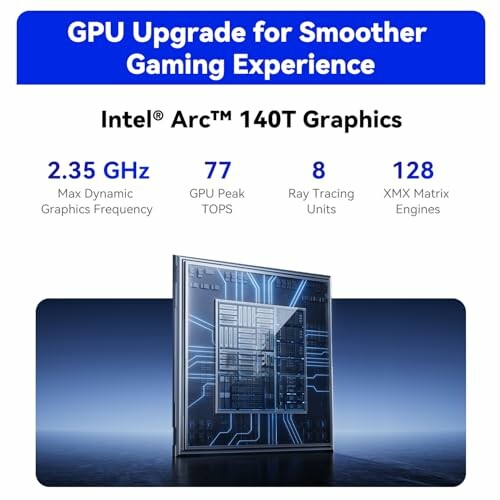 Intel Arc 140T Graphics specifications for gaming.