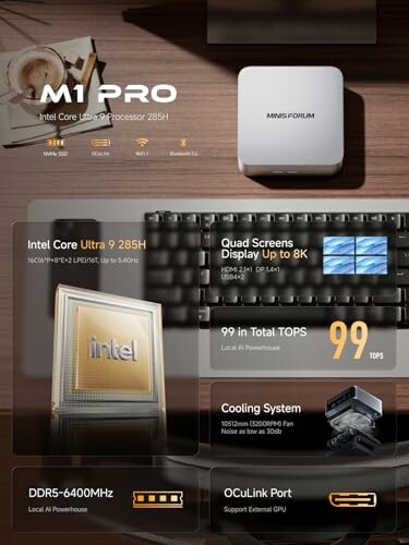 M1 Pro computer specs and features display.