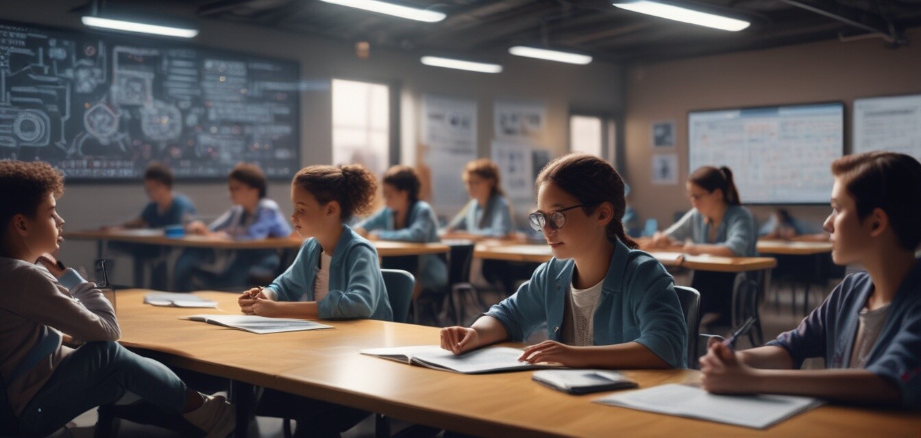 Mini AI computers in a classroom setting